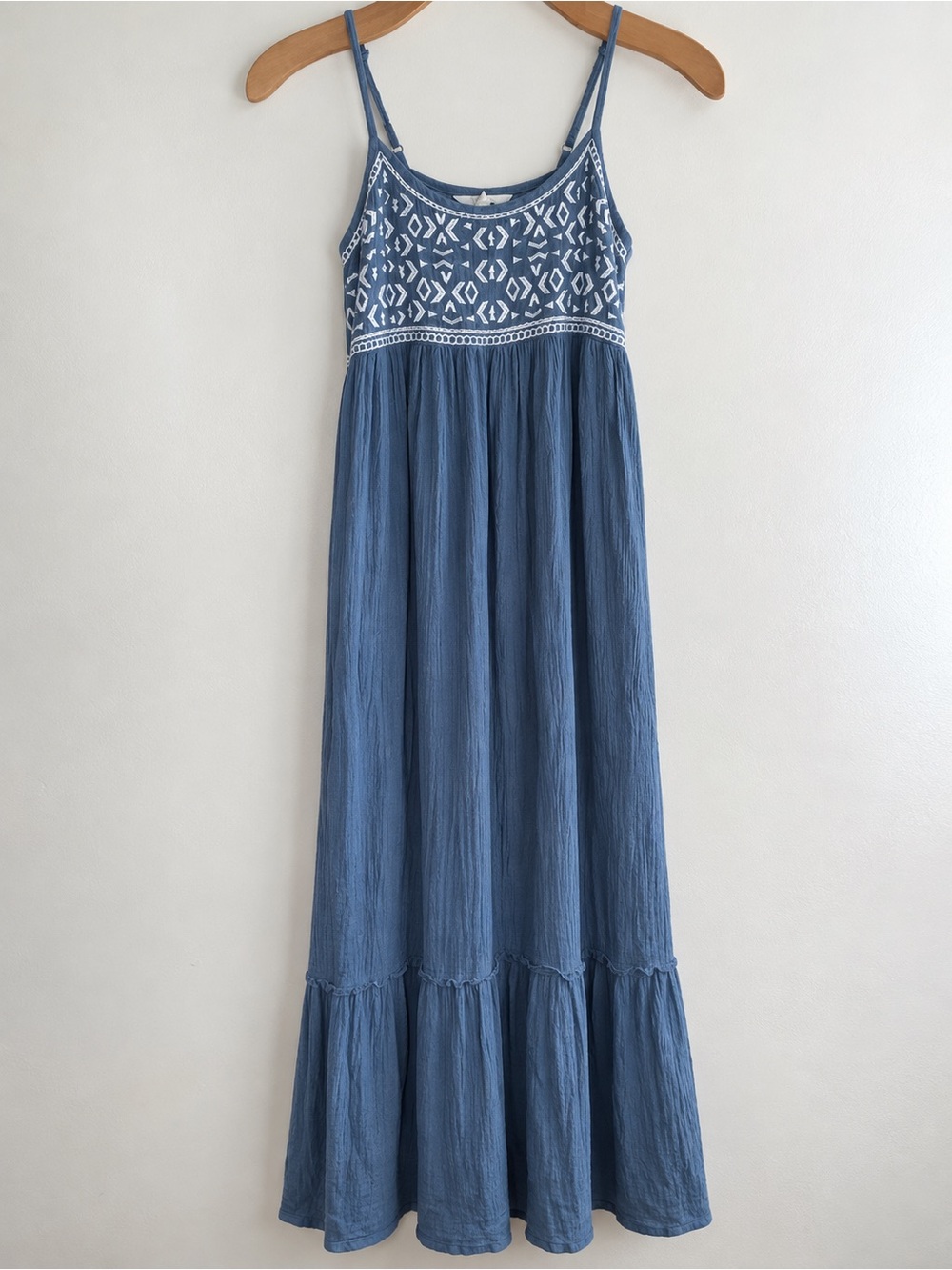 Boho maxi embroidered coastal Free People Inspired Cottagecore boho dress